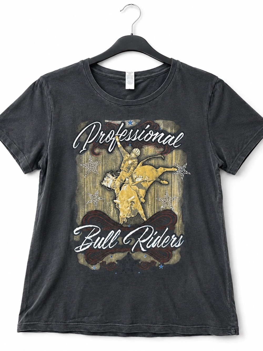 PBR Professional Bull Riders Western Graphic Tee Black XL Rodeo Cowboy
